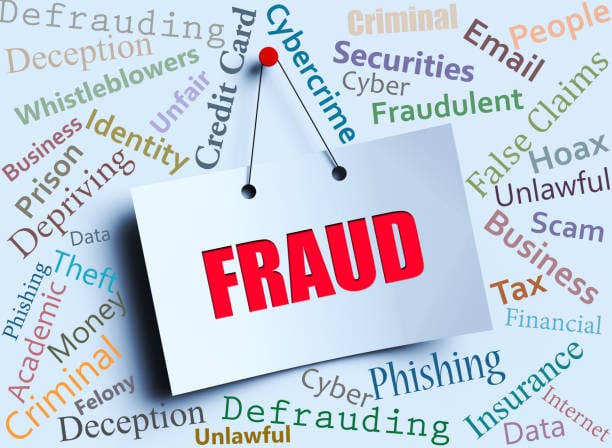 Visual representation of fraud, depicting the theft of money or property related to auto insurance claims.